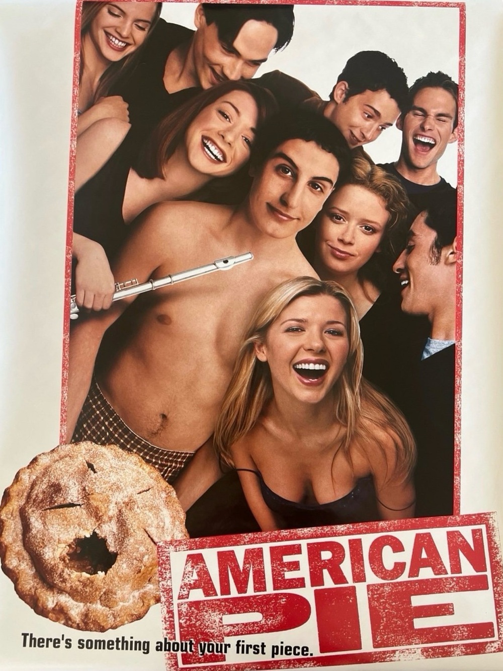 American Pie Movie Poster - Red, White, Black Aprox Size 24x36 Inches
